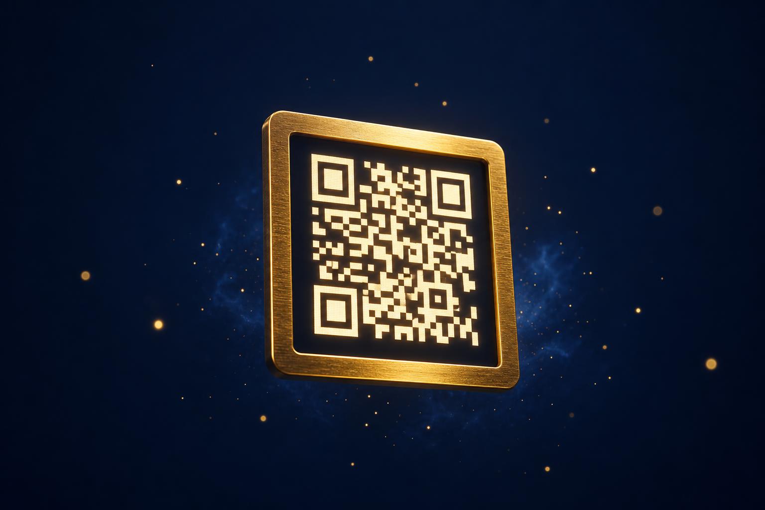 Scannable QR code for instant lead capture