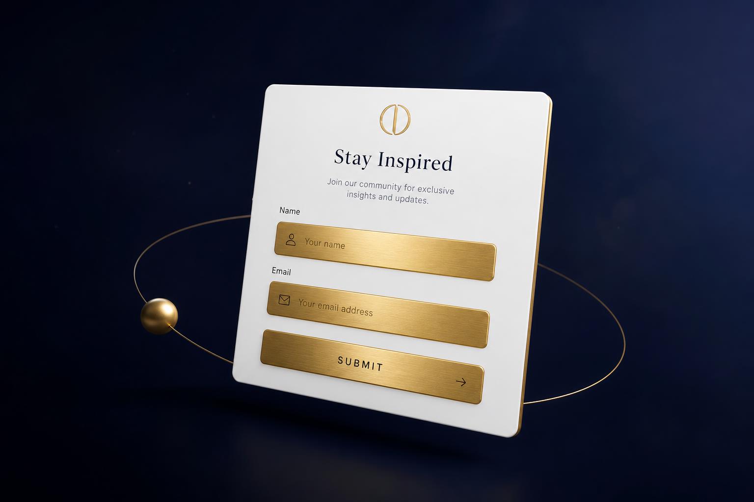 Opt-in web form for capturing visitor information